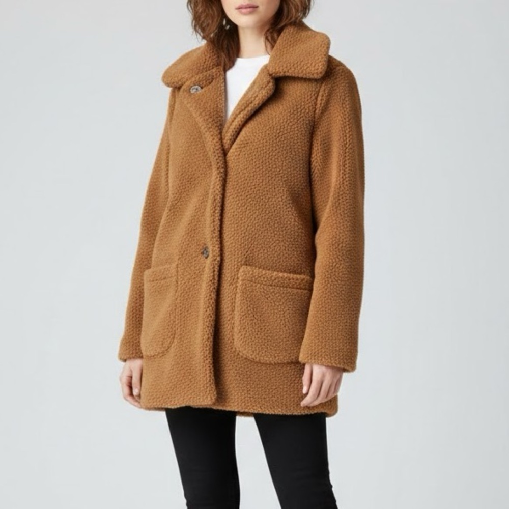 Boohoo Camel Teddy Jacket